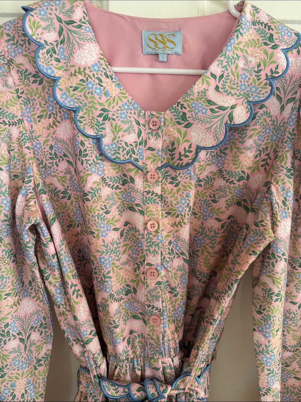 SSYS Vintage-Inspired Cottage Core Grandma Chic Bohemian Midi Dress L - Picture 3 of 7